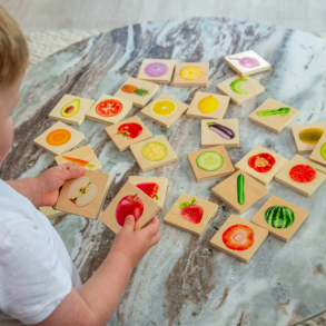 Hva h�rer sammen - Frukt og gr�nt