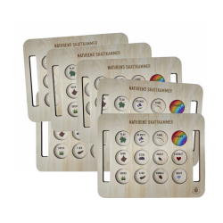 Samlebrett - "Naturens skattkammer" (6 stk)